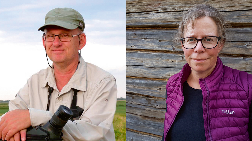 Porträtt på Donald Blomqvist och Karin Dirke