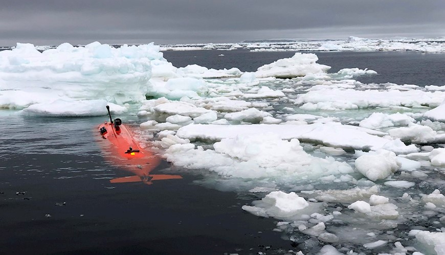 Bild Undervattensrobot avslöjar hur glaciärer smälter